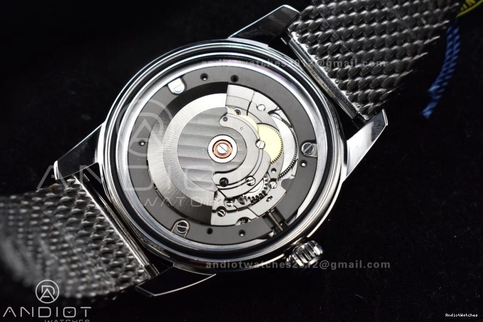 1169 Blue II 42mm Heritage on Bezel SS SuperOcean A Mesh Fashionable Dial Blue Ceramic SS BLSF Bracelet 0811
